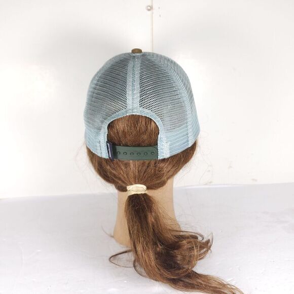 Patagonia Unisex Peace Offering Brown Blue OS Mesh Snapback Trucker Cap Hat - Picture 4 of 10